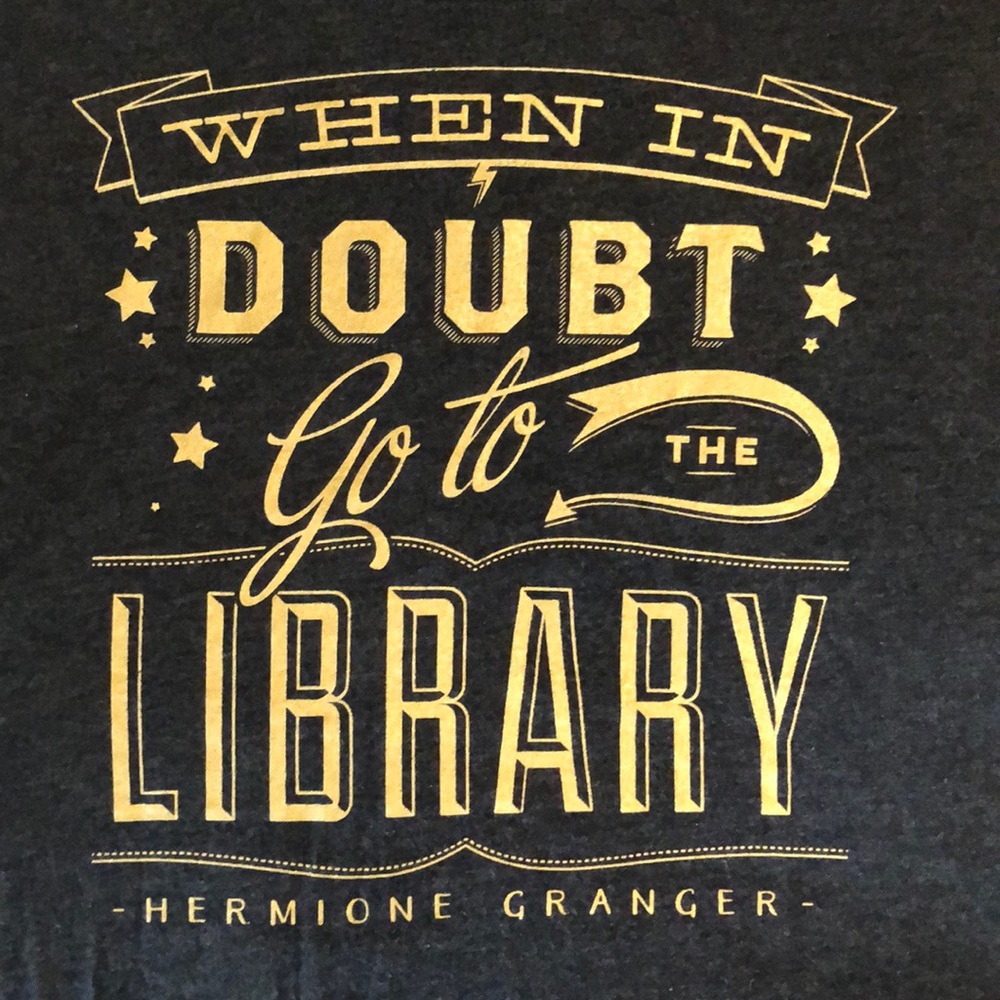 Harry Potter library shirt